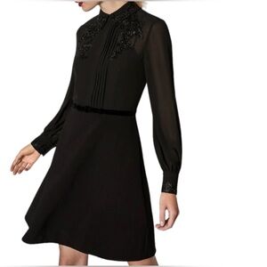 Amaali Lace Appliqué Fit & Flare Dress Ted Baker London Size 0